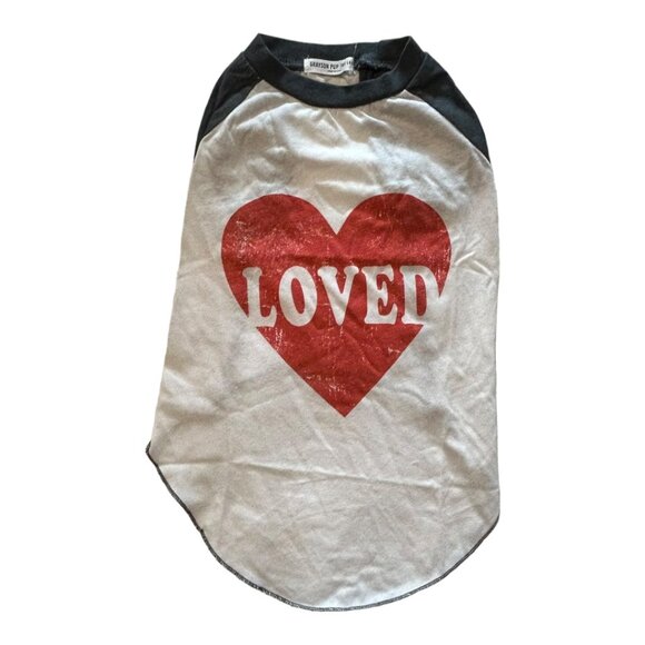 Grayson Pup 'Loved' Raglan Dog Tee Medium (NWT) - Picture 2 of 3